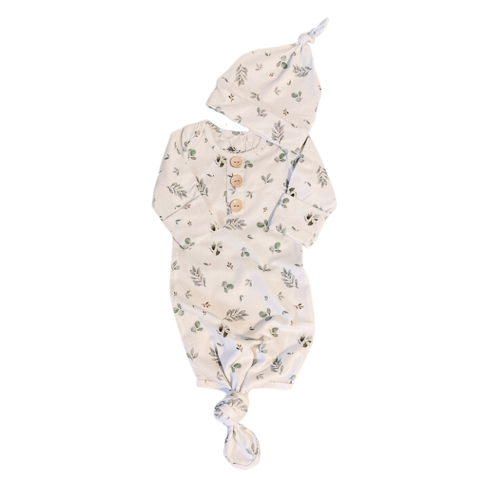 Eucalypt Fall Newborn Knot Gown