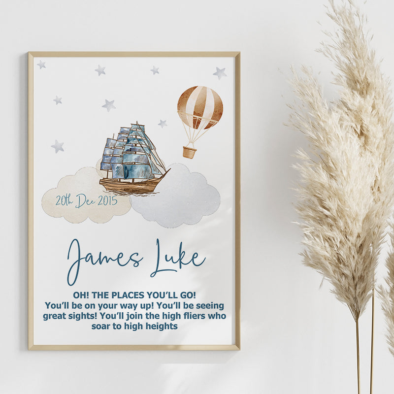 Dreamers Custom Name Personalized Printable Wall Art