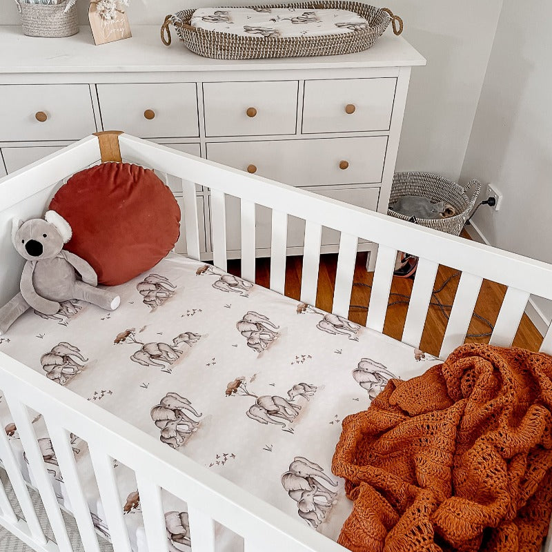 Safari Fitted Crib Sheet