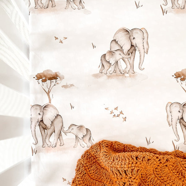 Safari Fitted Crib Sheet