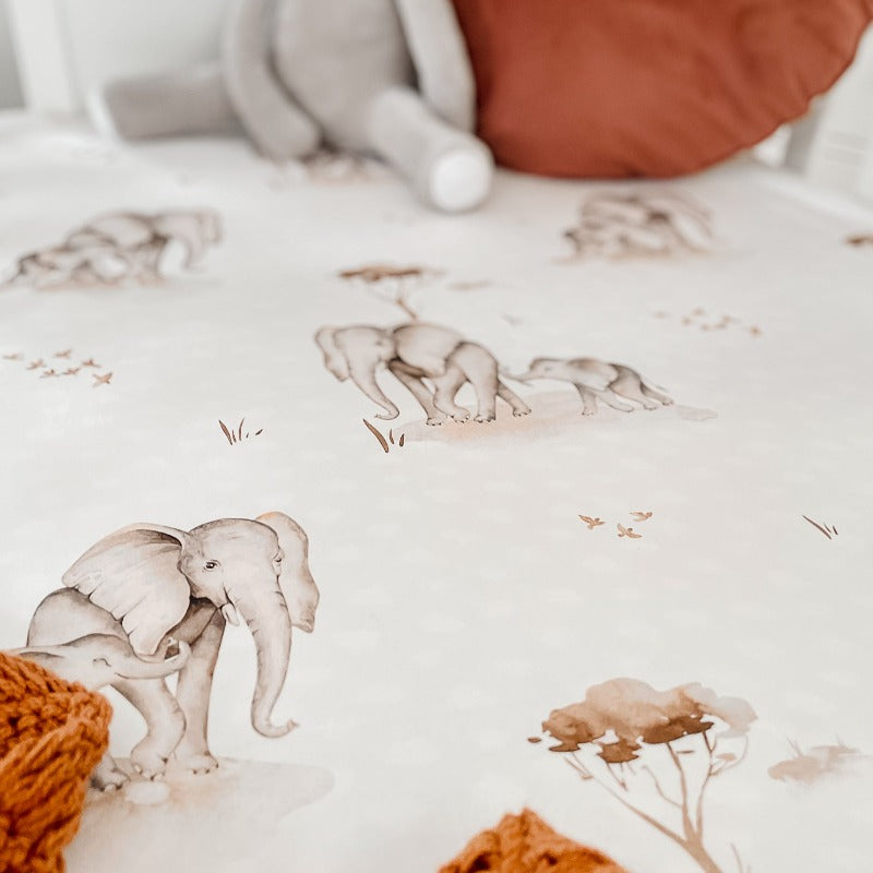 Safari Fitted Crib Sheet