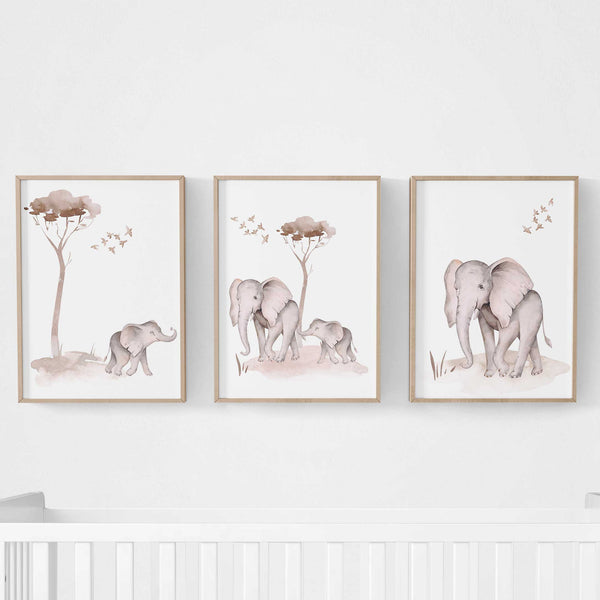 Safari Set 3 Pack Art Mural Imprimable