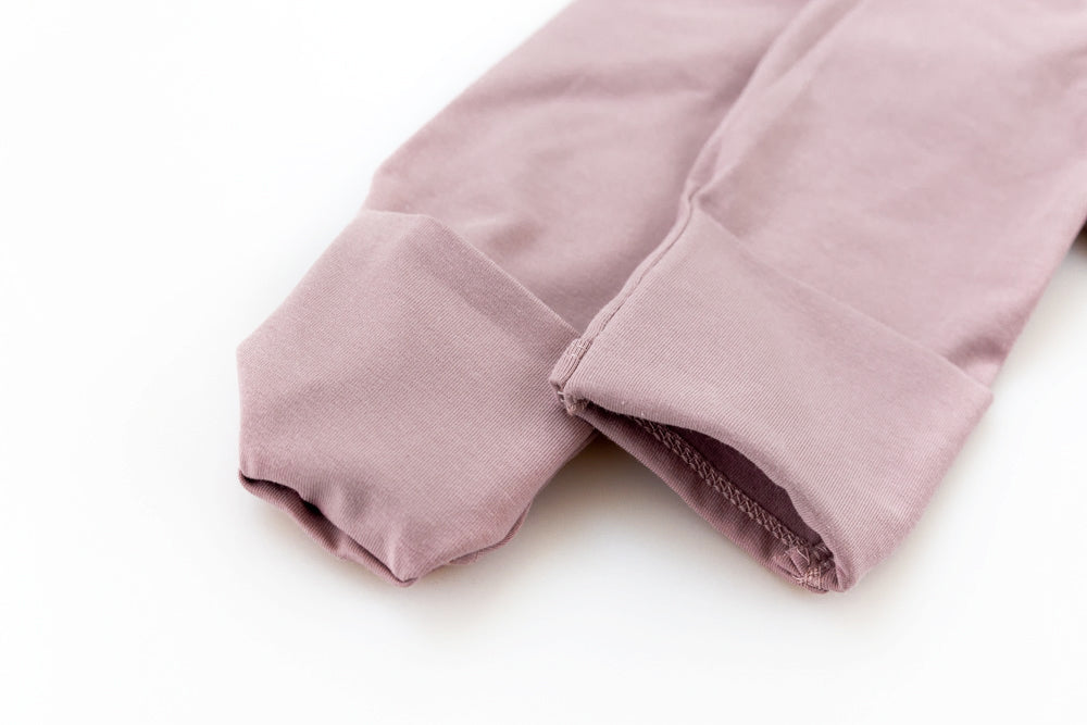 Robe nouée pour nouveau-né Dusty Mauve