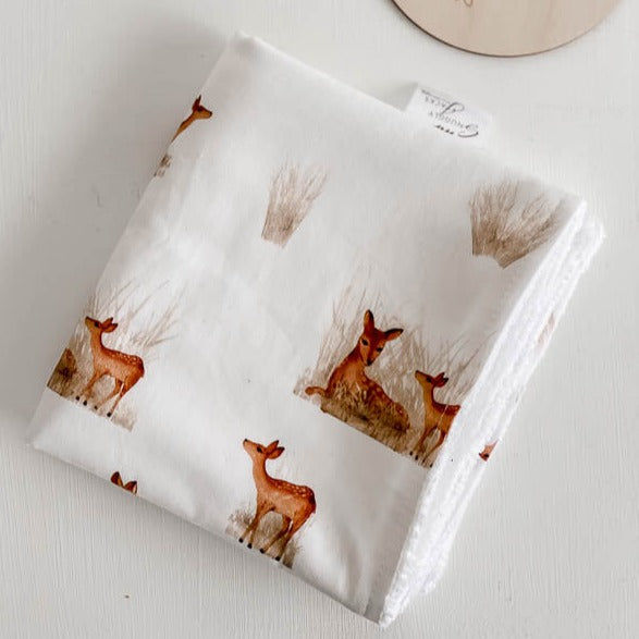 Fawn Baby Burp Cloth