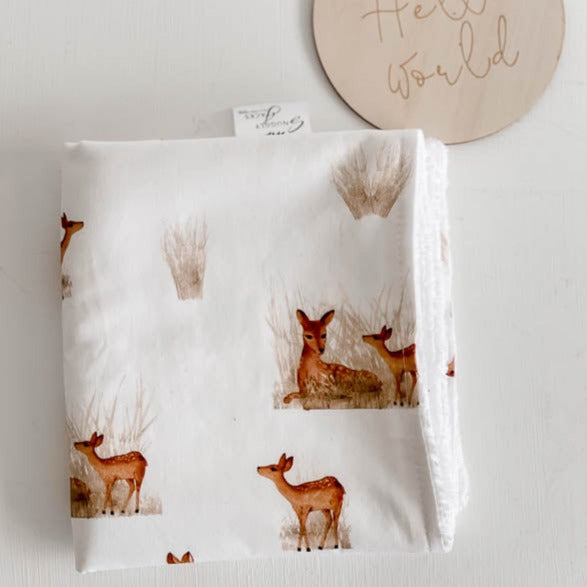 Fawn Baby Burp Cloth