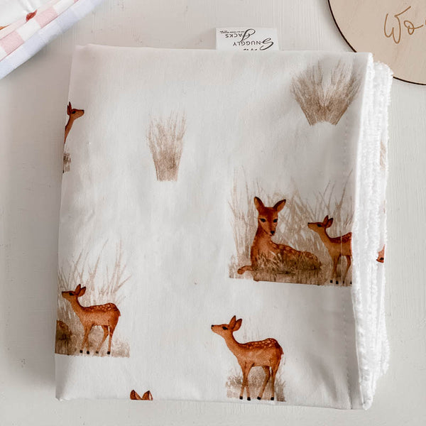 Fawn Baby Burp Cloth