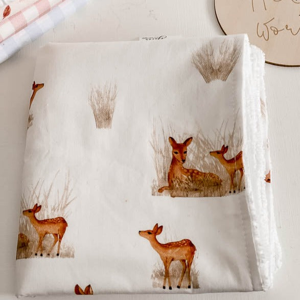 Fawn Baby Burp Cloth