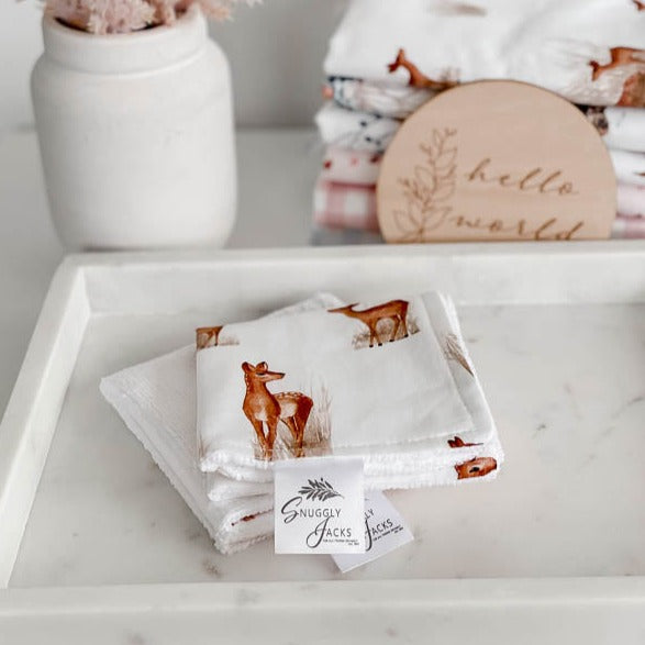 Fawn Baby Bath Wash Cloth