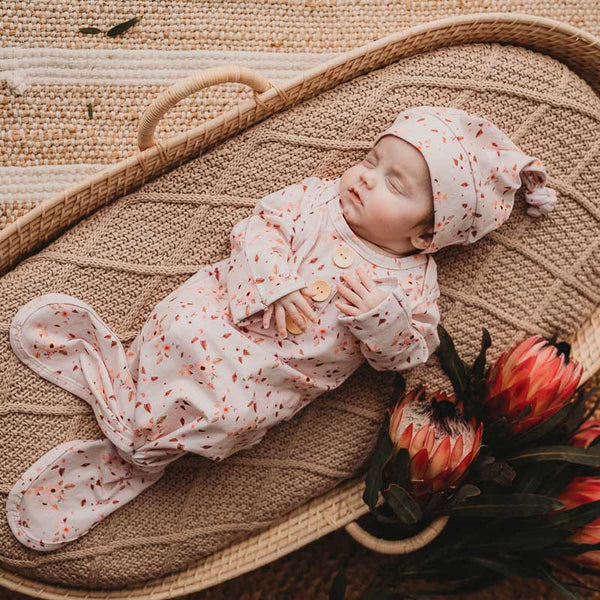 Florence Newborn Knotted Gown