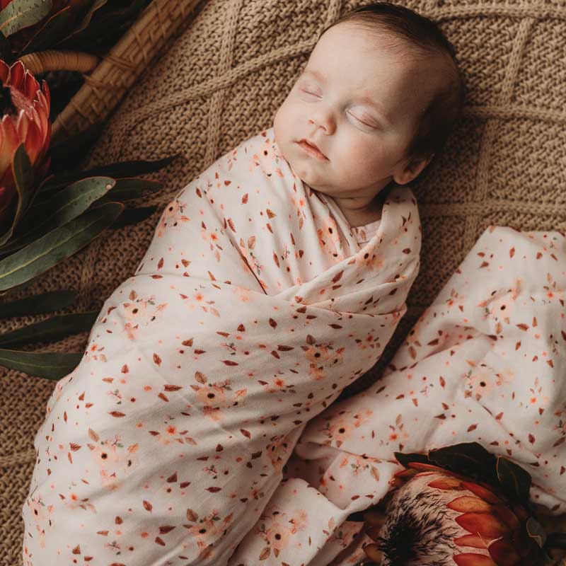 Florence Organic Muslin Swaddle Wrap