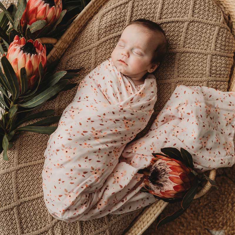 Florence Organic Muslin Swaddle Wrap