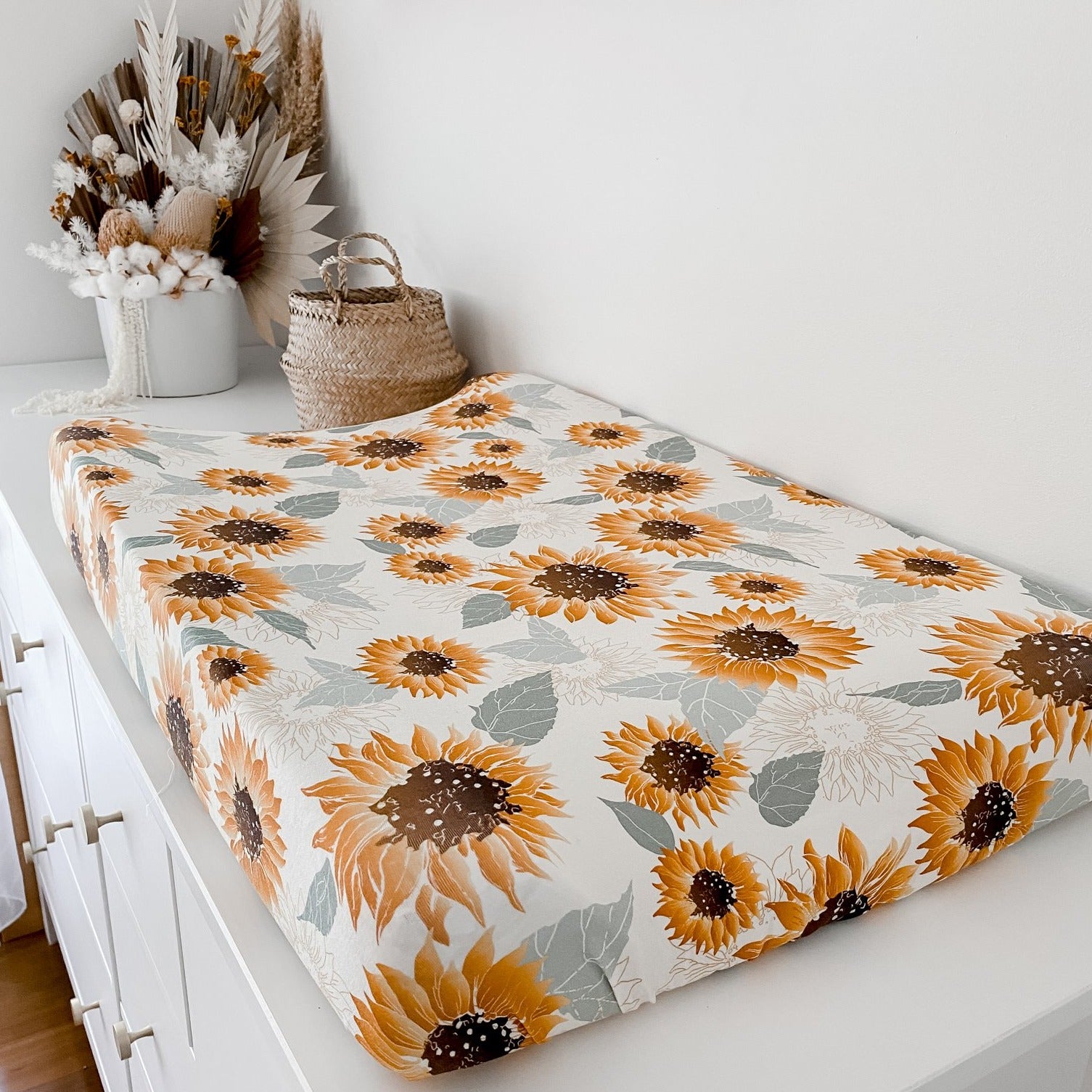 Tournesols Berceau Drap/Couverture de matelas à langer