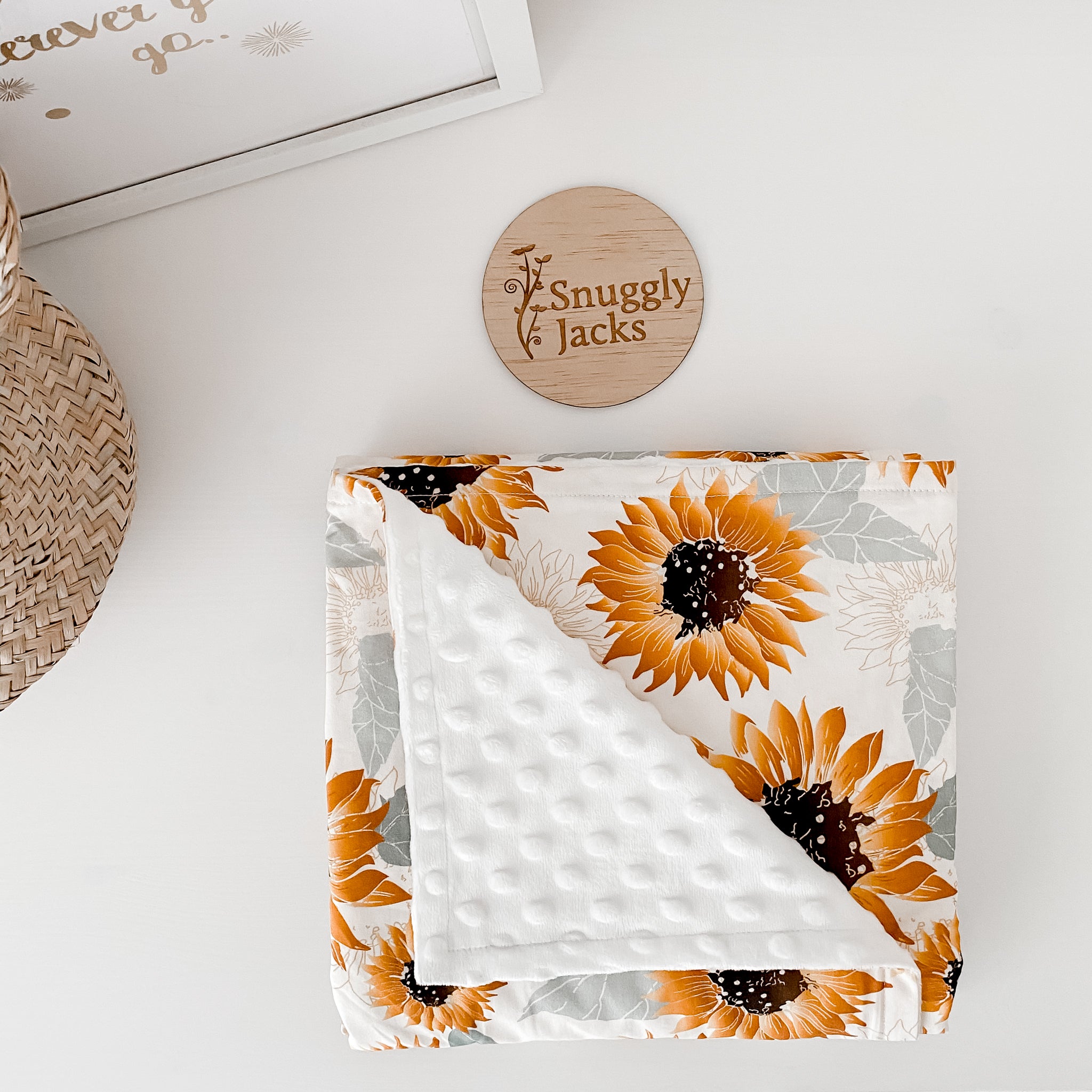 Couverture de poussette Tournesols Minky