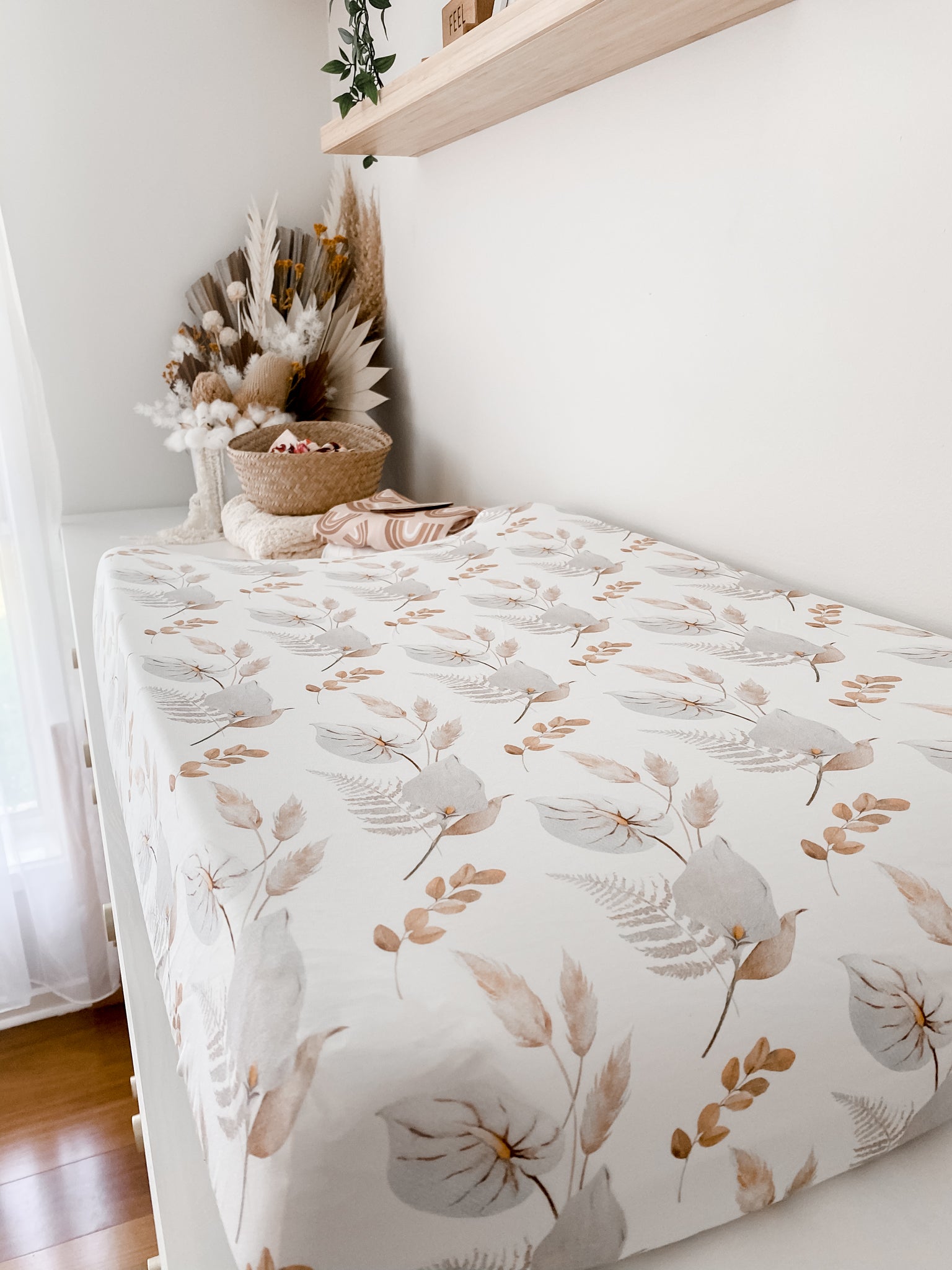 Drap De Berceau En Porcelaine/Housse De Matelas À Langer