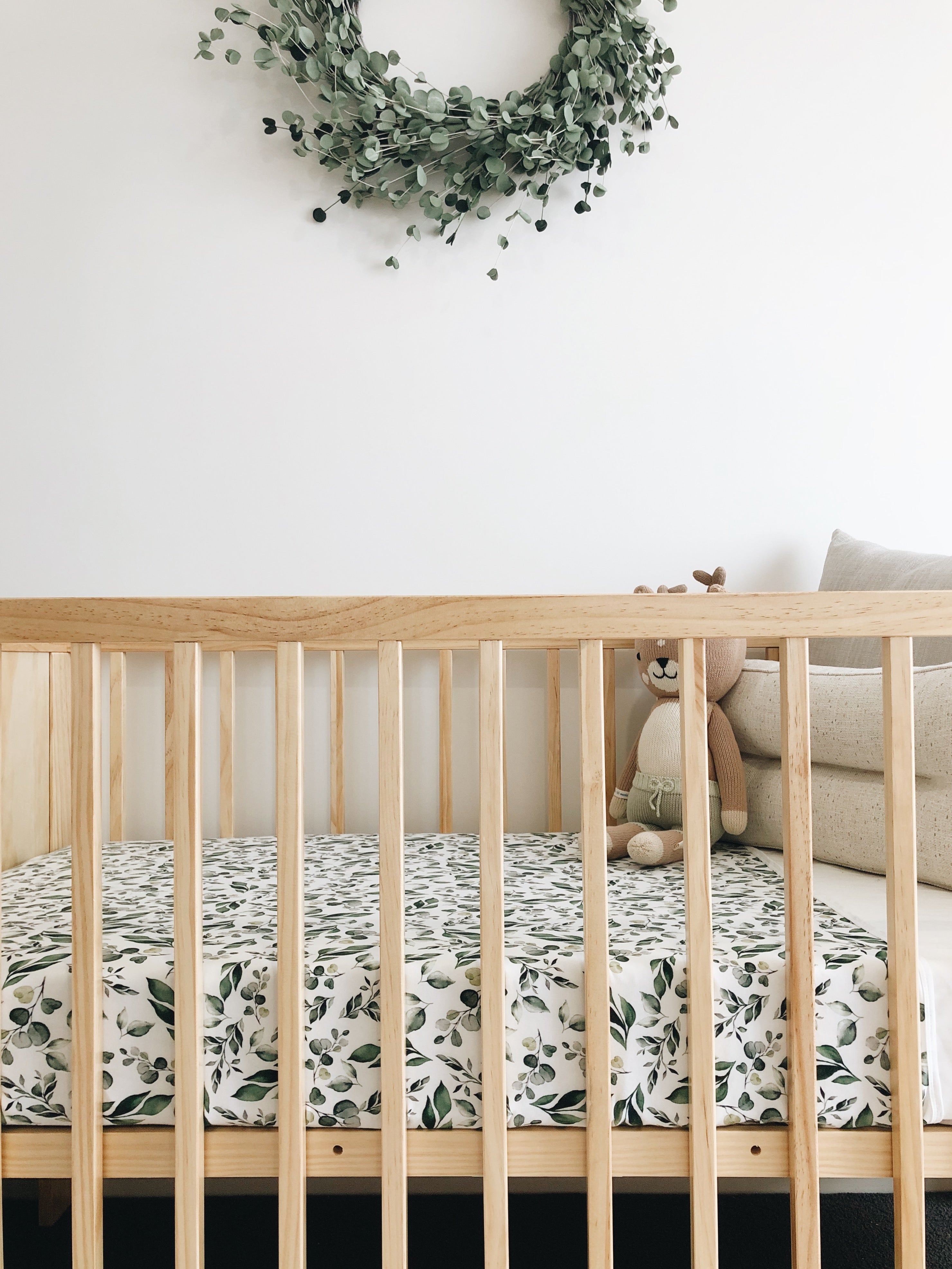 Couette Pour Lit De Bébé Feuilles Dorées