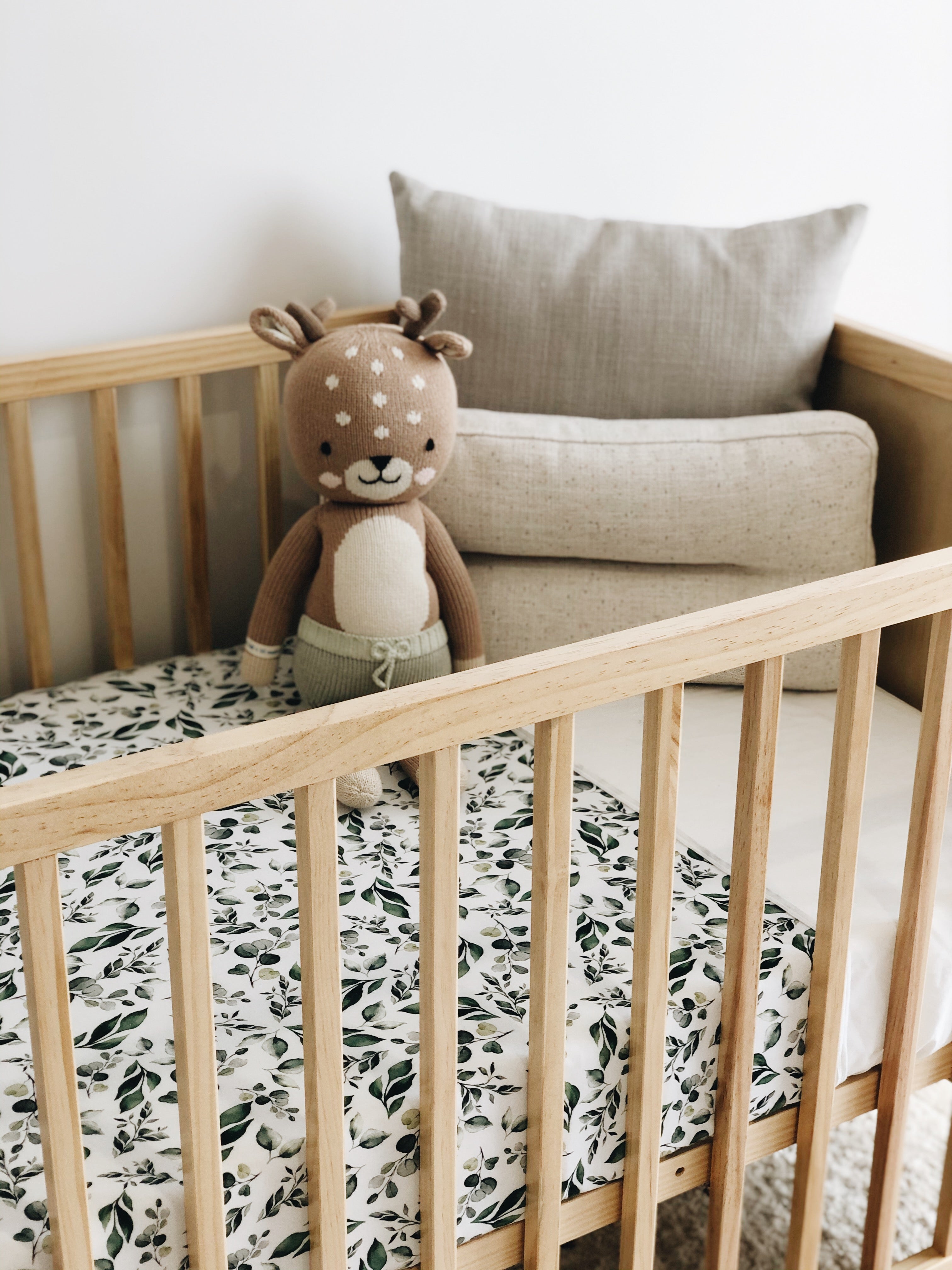 Couette Pour Lit De Bébé Feuilles Dorées