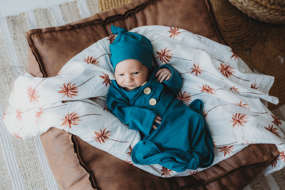 Harbour Blue Newborn Knotted Gown