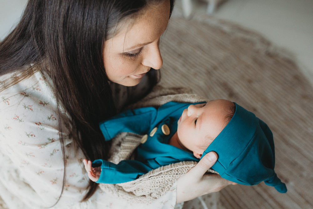 Harbour Blue Newborn Knotted Gown